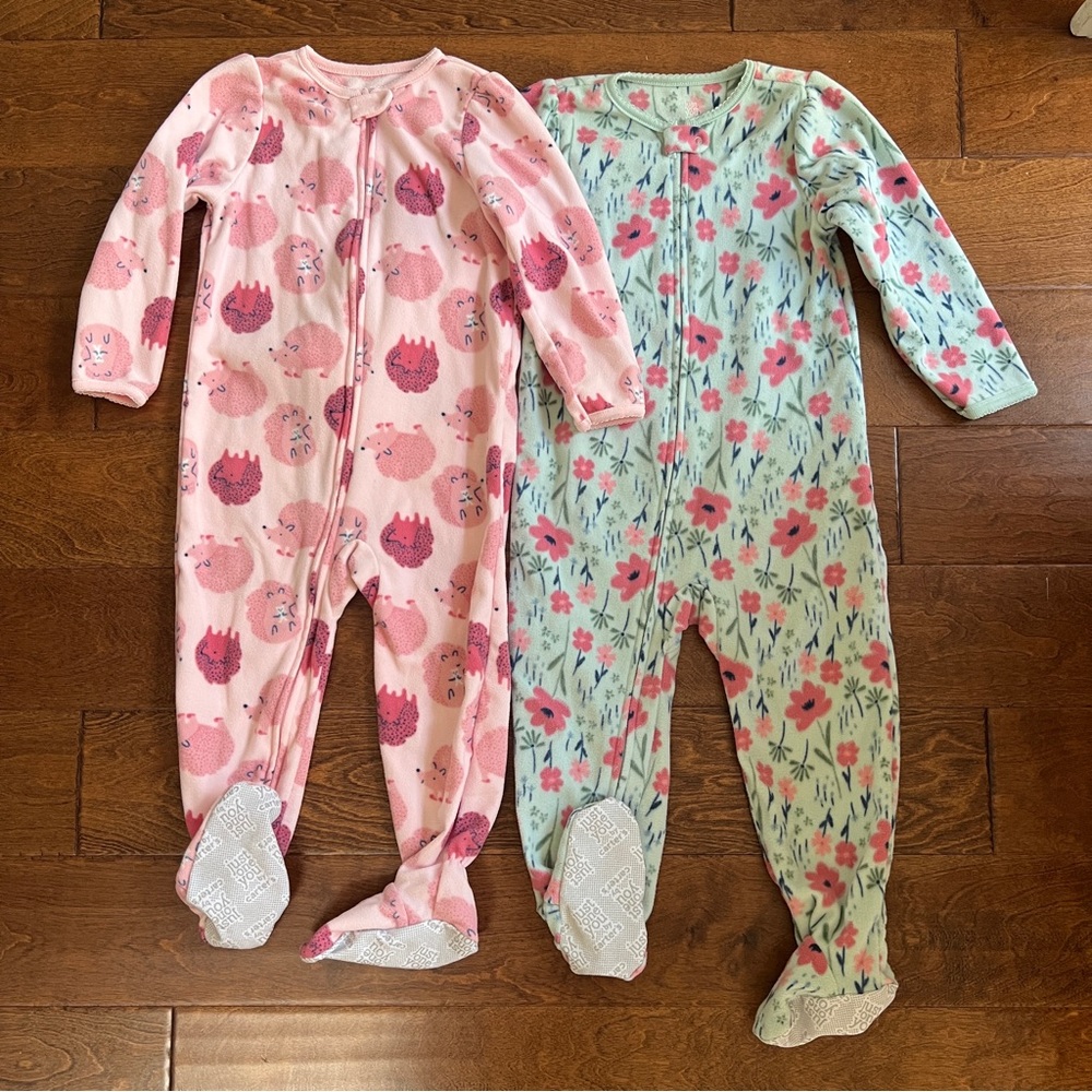 Carters fleece zip up pajama.